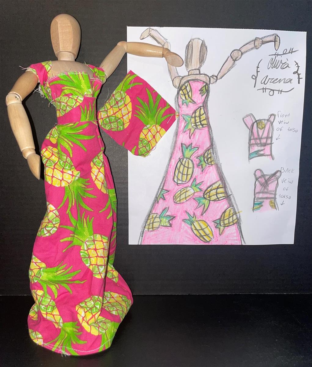 Pineapple Dress Design - Olivia Arena, Pembroke, MA - Cover Art